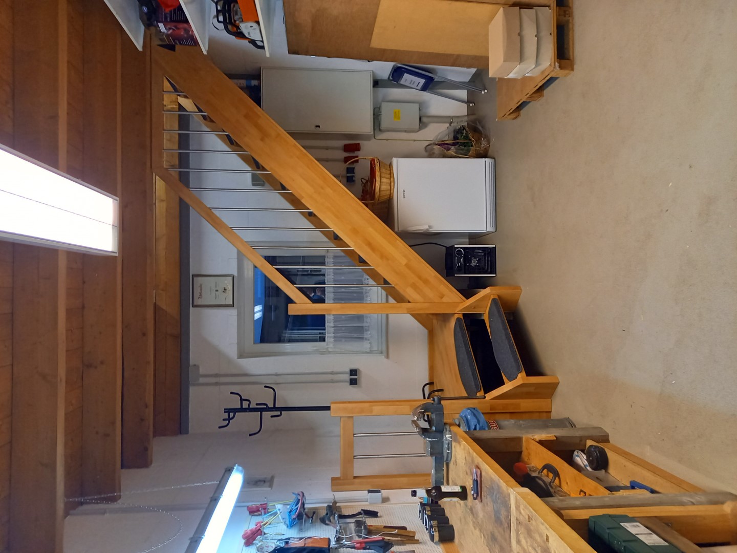 Neue Treppe in der Vereins-Jugend-Werkstatt