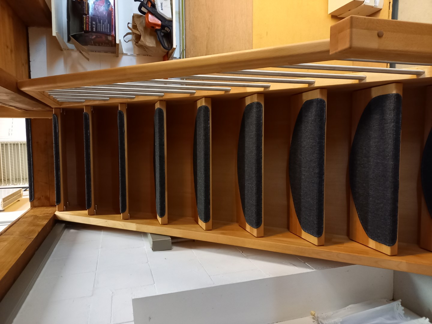 Neue Treppe in der Vereins-Jugend-Werkstatt